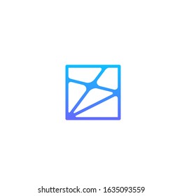 connection data logo modern sign template