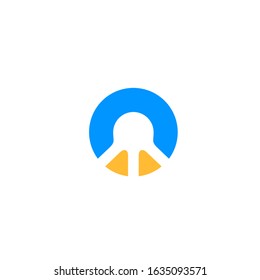 connection data logo modern sign template