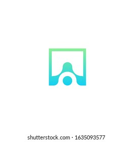 connection data logo modern sign template