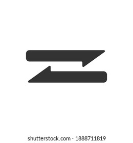 Connection data synchronization icon , icon flat style in trendy design isolated. Vector illustration color editable isolated on blank background. Eps 10.