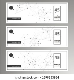 Cartel de diseño de conexión. Diseño del folleto educativo. Vector de elemento gráfico. Concepto de tecnología de la ciencia digital