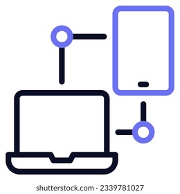 Connection Device Icon can be used for uiux, infographic, etc