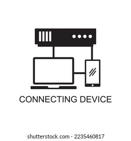 connection device icon , technology icon