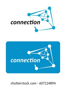 Connection. Digital Network Connections. Abstract technology icon