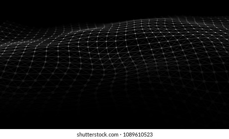Connection dots and lines. Technology background. Abstract polygonal background. Network concept.