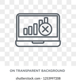 Connection error icon. Trendy flat vector Connection error icon on transparent background from Internet Security and Networking collection. High quality filled Connection error symbol use for web and