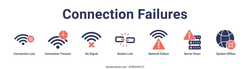 -Connection Failures icon banner and collection