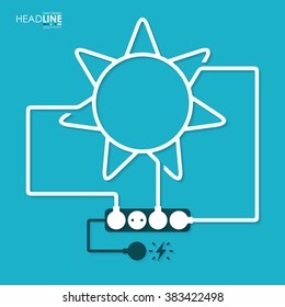 Connection flat design tourism