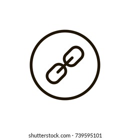 Connection flat icon. Single high quality outline symbol of network for web design or mobile app. Thin line signs of web for design logo, visit card, etc. Outline logo of link