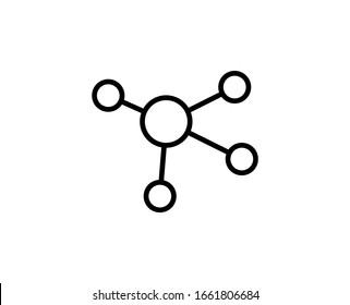 Connection flat icon. Thin line signs for design logo, visit card, etc. Single high-quality outline symbol for web design or mobile app. Connection outline pictogram.
