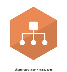  connection glyph flat