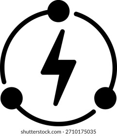 connection glyph icon illustration vector