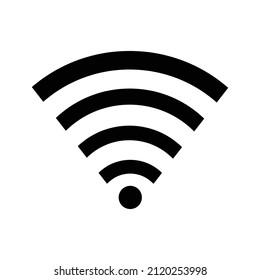 Connection, hotspot, wi-fi icon. Black vector graphics.
