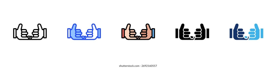 Coleção De Ícones De Conexão Com Vários Estilos