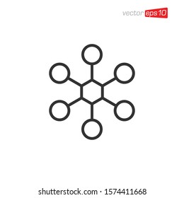 Connection Icon Design Vector Template