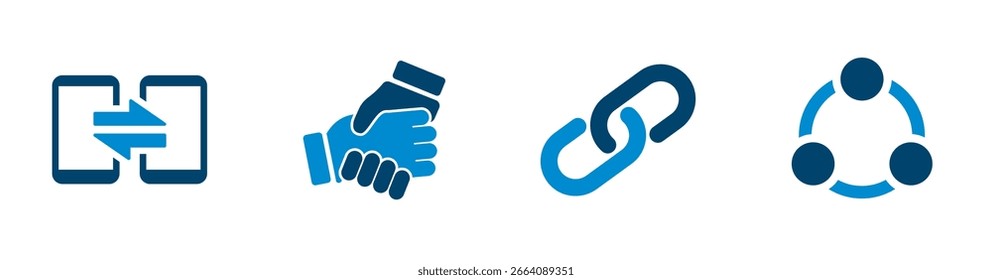 Connection icon with device connection, support, link, connection circle.