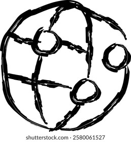 connection icon in Doodle style
