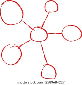 connection icon in Doodle style