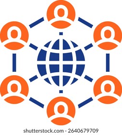 Connection Icon Fill Vector Illustration
