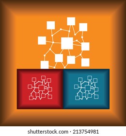 Connection Icon Flat Color
