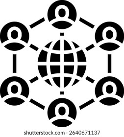 Connection Icon Glyph Vector Illustration