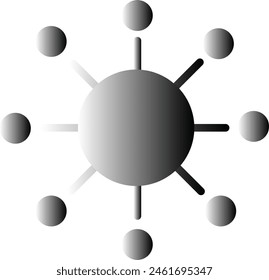 Connection Icon gradinet color eps format 