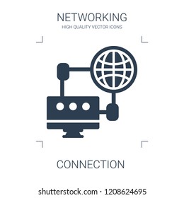 connection icon. high quality filled connection icon on white background. from networking collection flat trendy vector connection symbol. use for web and mobile