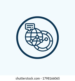 Verbindungssymbol einzeln auf weißem Hintergrund aus der Liebeskollektion der Welt. Verbindungs-Symbol-Trend und modernes Verbindungssymbol für Logo, Web, App