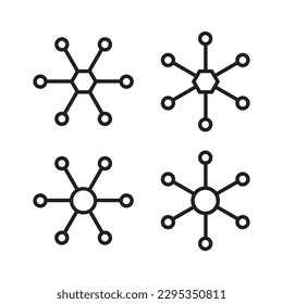 Connection icon isolated vector illustration on white background.