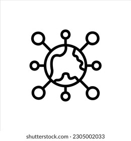 Verbindungssymbol mit isolierter Vektorgrafik und transparentem Hintergrund