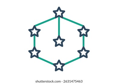Connection icon. line icon style. icon related to branding. business elements vector illustration