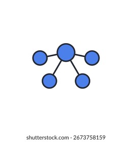 ícone de conexão. sinal de estilo linear para conceito móvel e web design. Ícone de vetor. Símbolo, ilustração de logotipo. Gráficos vetoriais