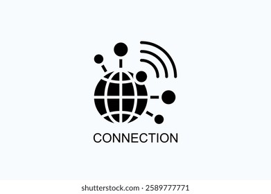 Connection Icon Or Logo Isolated Vector Illustration