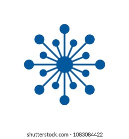 connection icon, logo template for bussines