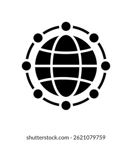 Connection Icon for Networking and Internet Access – WiFi signal vector, online link design, tech connectivity illustration. Glyph Icon