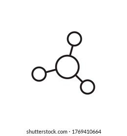 connection icon outline design vector illustration black style. isolated on white background