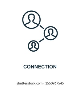 Connection icon outline style. Thin line creative Connection icon for logo, graphic design and more.