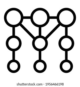 Connection icon. Outline connection vector icon for web design isolated on white background