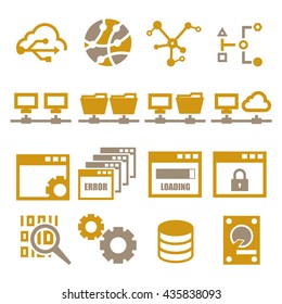 connection icon set
