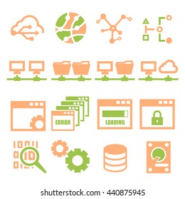 connection icon set