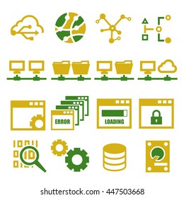 connection icon set