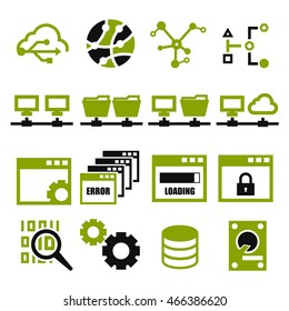 connection icon set
