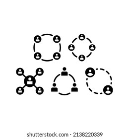 Connection Icon Set Vector Symbol Design Illustration