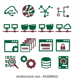 connection icon setconnection icon set