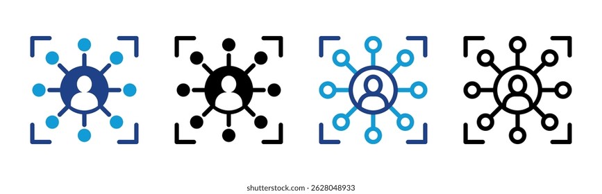 Connection icon sheet multiple style collection