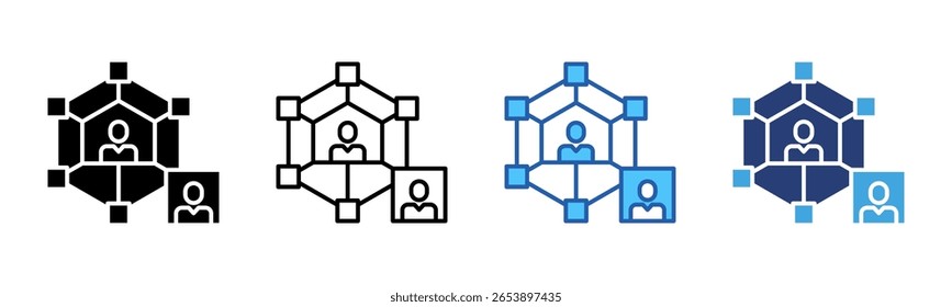 Connection icon sheet multiple style collection