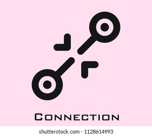 Connection icon signs