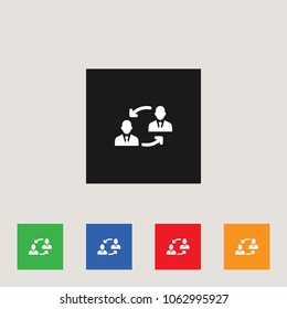 connection icon, stock vector illustration, EPS10.