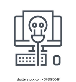 Connection icon suitable for info graphics, websites and print media and  interfaces. Line vector icon.