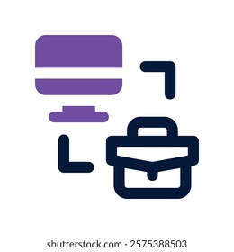 connection icon. vector dual tone icon for your website, mobile, presentation, and logo design.